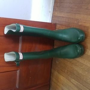 Green Hunter boots